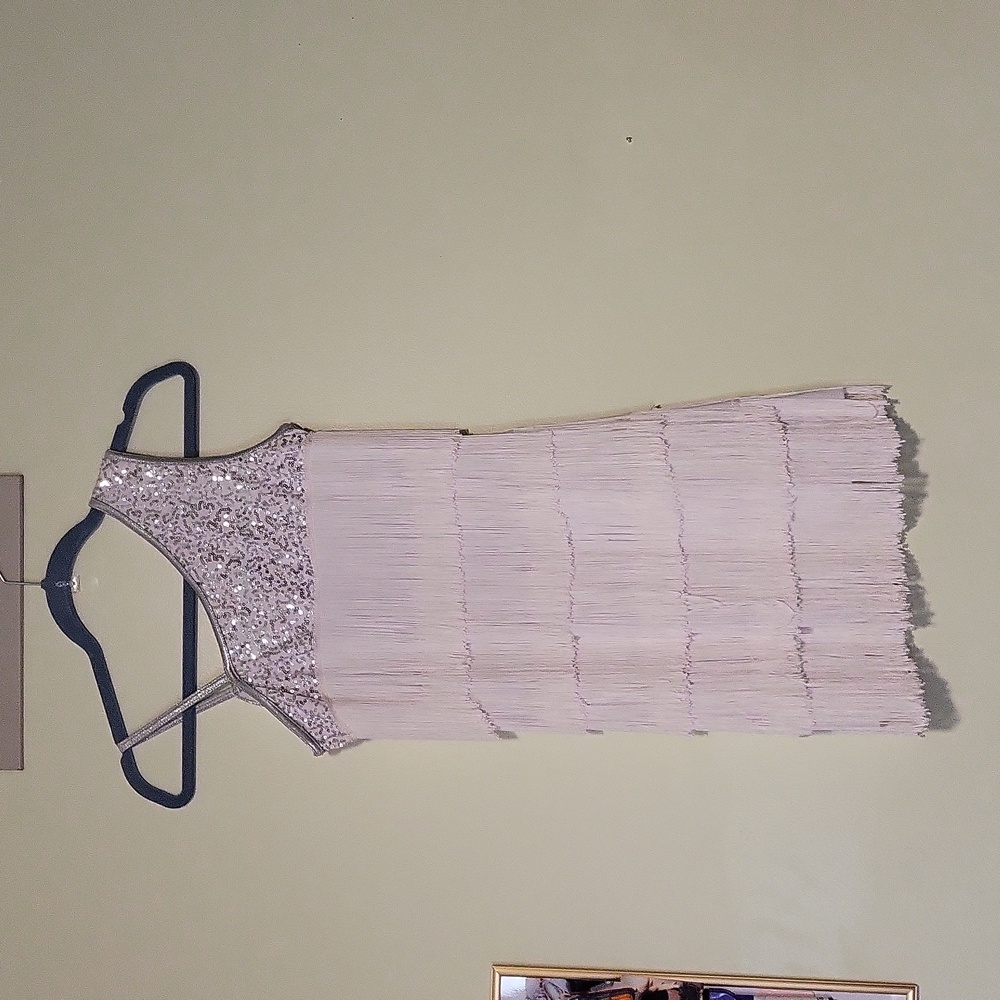 White Flapper Girl Dress small